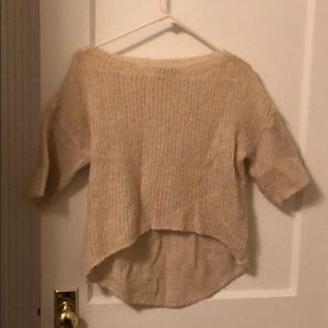Zara Italian knit high low sweater